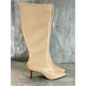 Alfani Step N' Flex Women's Nude Smooth Cecee Pointed-Toe Dress Boots SZ 9
